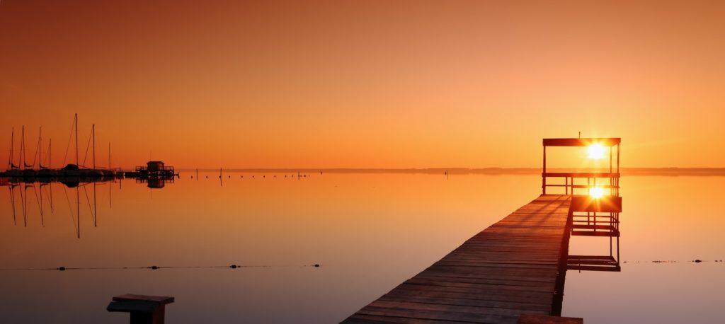 Biscarrosse coucher de soleil