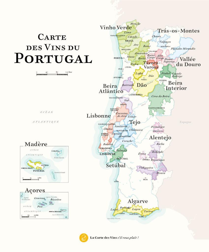 Carte des vins Portugal