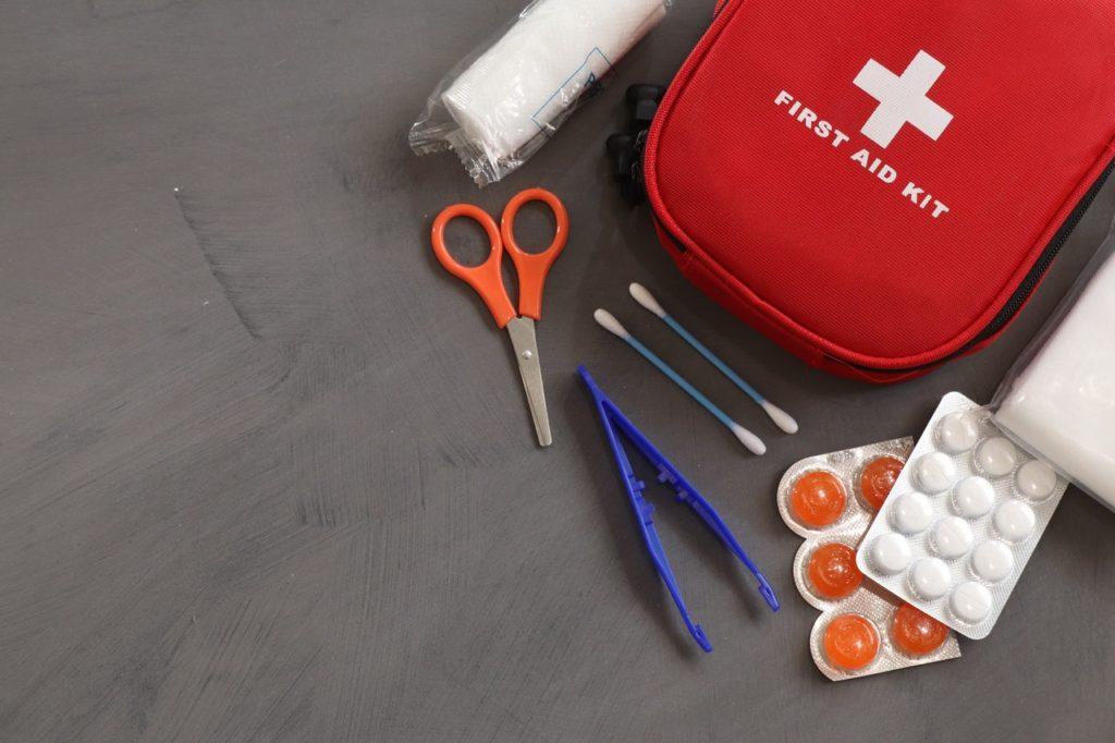 First aid kit for hiking