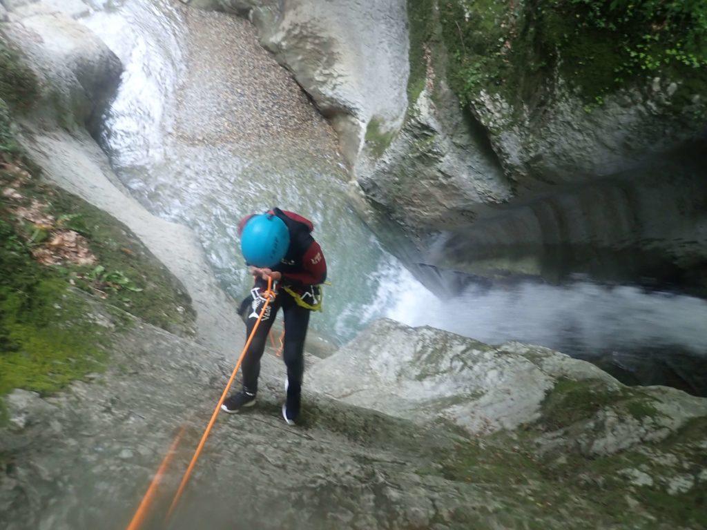 Canyoning dans le Vercors sortie enfant