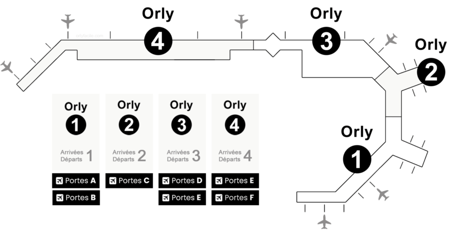 PLANS & GUIDES AÉROPORT ORLY