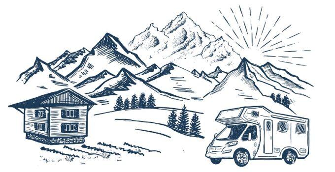 camping-car paysage