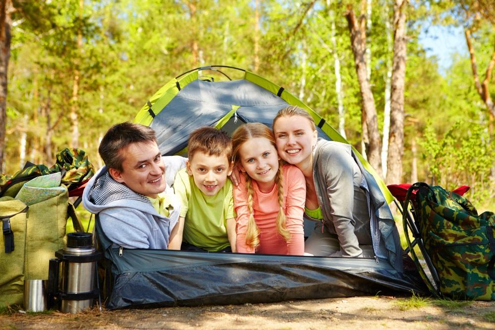 famille camping