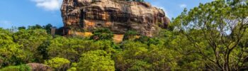 Sigiriya ou rocher du Lion ancienne forteresse rock Dambulla Sri Lanka Province centrale