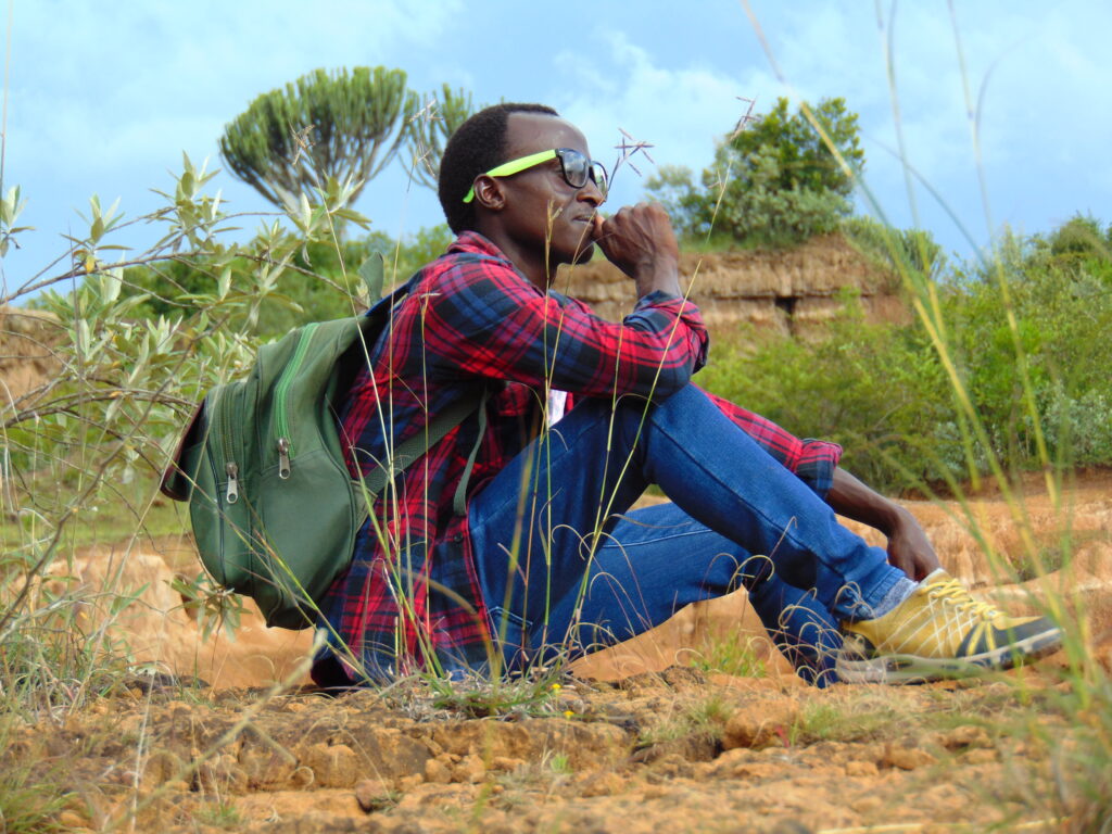 Un touriste au Nyanga