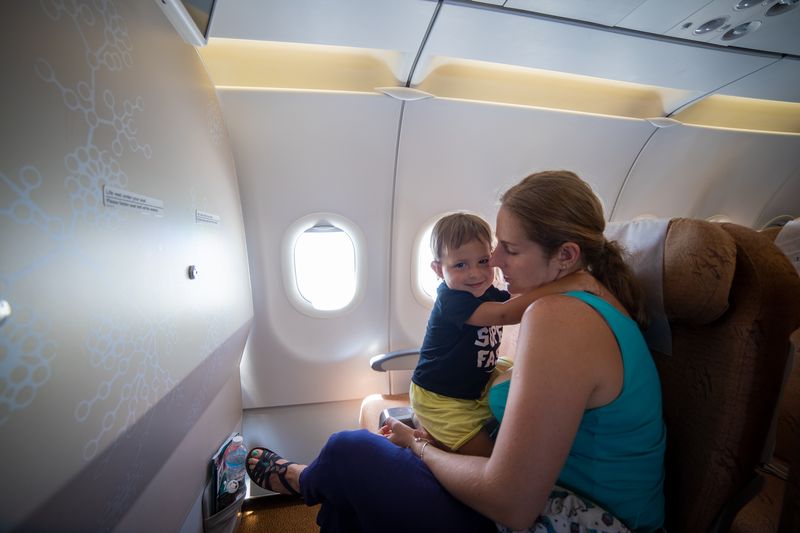 Conseils pour prendre l'avion avec un enfant