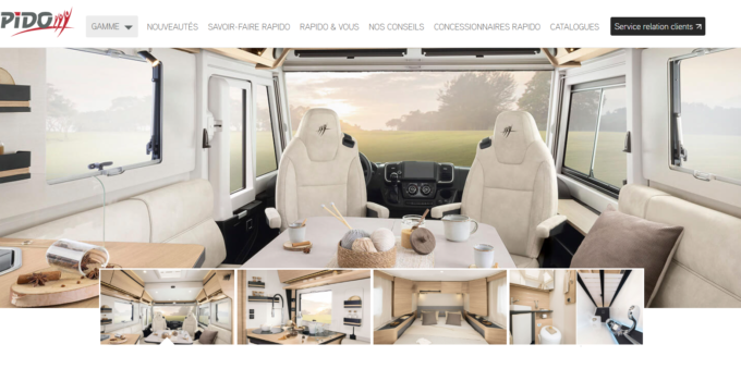 Camping-car intégral 4 couchages – Rapido 8096dF