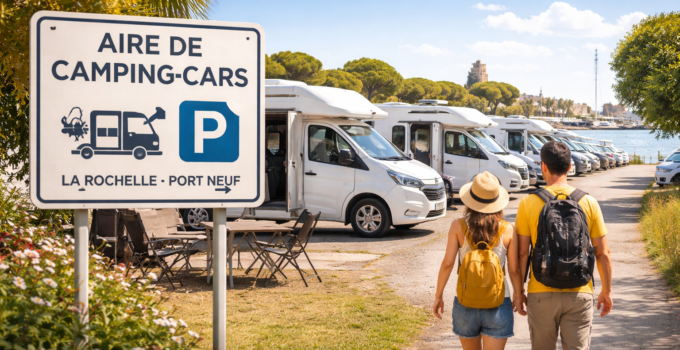 Bien s’installer sur une aire de stationnement pour camping-cars à La Rochelle Port Neuf