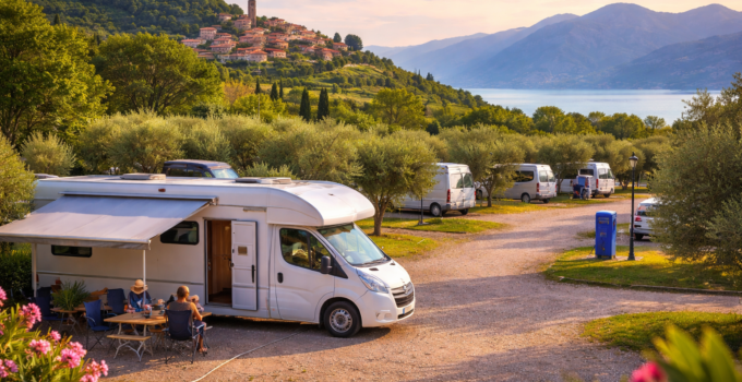 Aires de camping car en Italie
