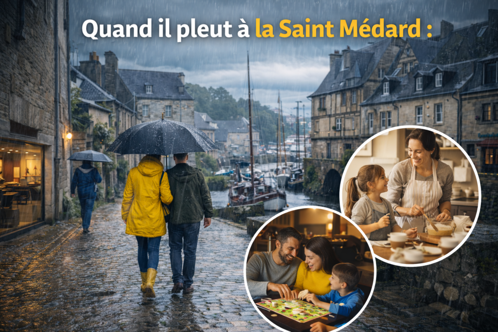 Quand il pleut à la Saint Médard, découvrez des idées simples et efficaces pour occuper vos journées en famille et profiter malgré la météo capricieuse.