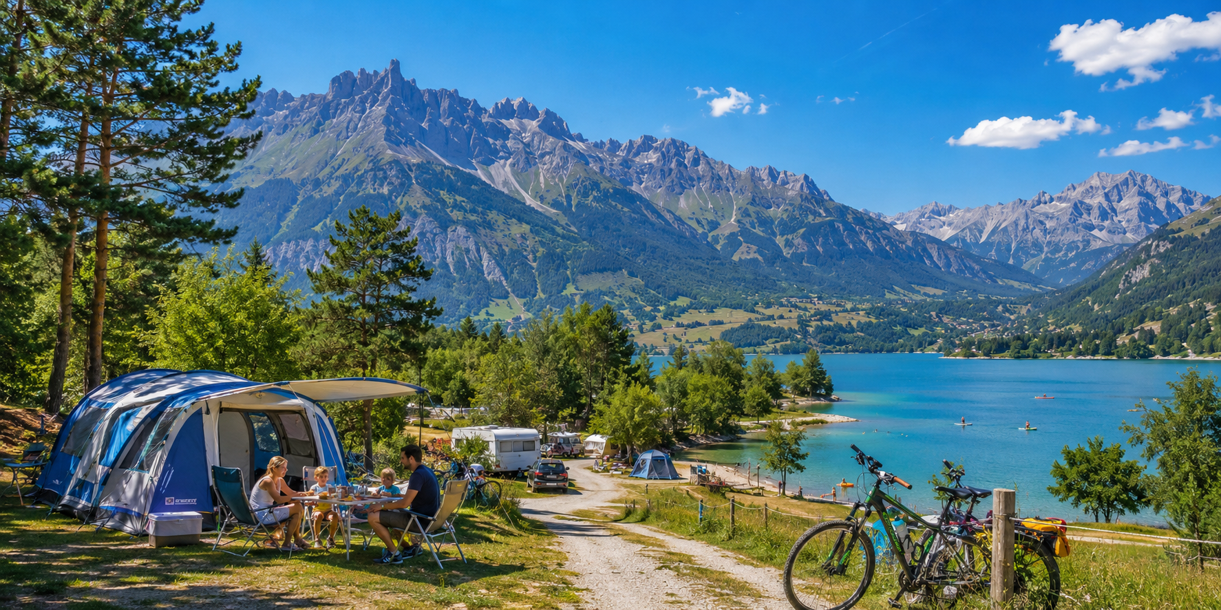 Camping familial dans les Hautes-Alpes