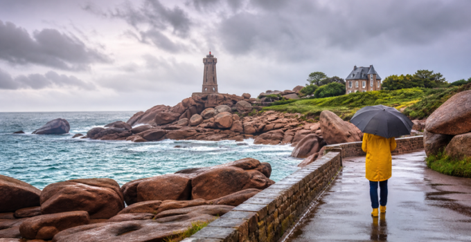 Perros-Guirec quand il pleut