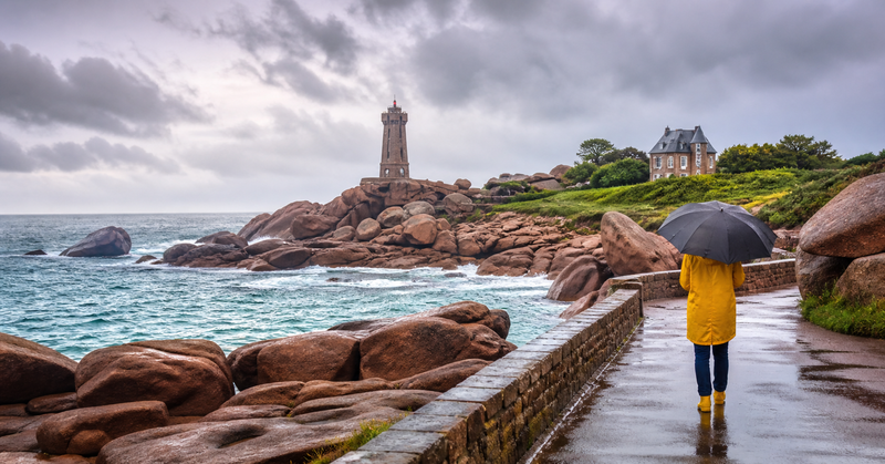 Perros-Guirec quand il pleut
