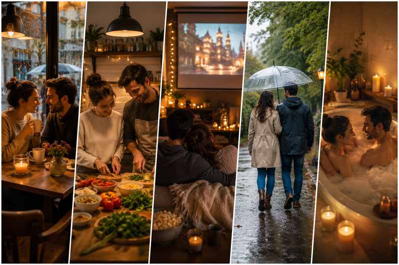 5 activités pour couple que vous pouvez faire quand il pleut dehors