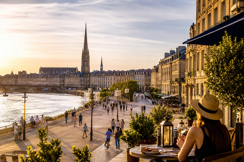 La beauté du paysage de Bordeaux
