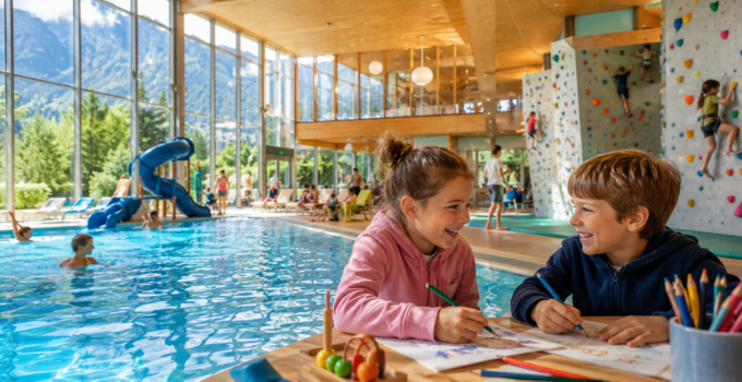 enfants qui s'amusent malgré la pluie