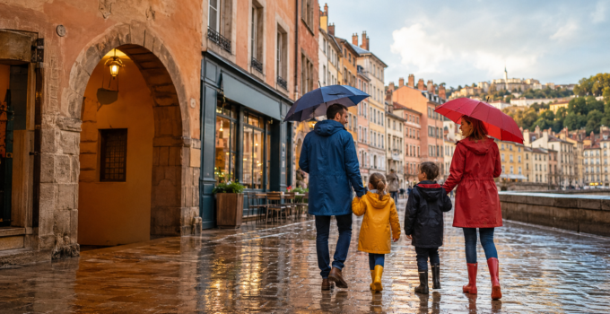 Lyon quand il pleut